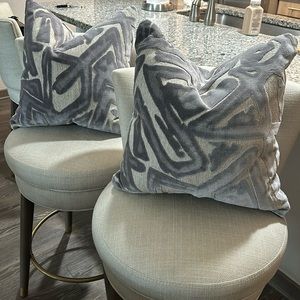 NWOT never used set of two 20x20 inches decorative pillows from City Furniture.